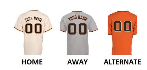SAN FRANCISCO Pro Baseball Number Kit